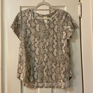 H&M snake print T-shirt